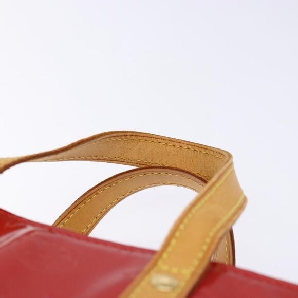 LOUIS VUITTON Monogram Vernis Reade PM Hand Bag Red Rouge M91088 - Picture 14 of 16